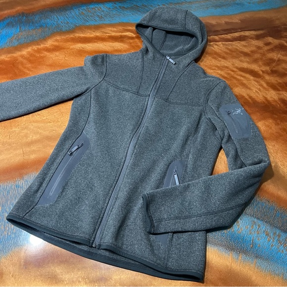 Arcteryx Covert Trim cut fleece hoodie full zip jacket size medium - Picture 1 of 12
